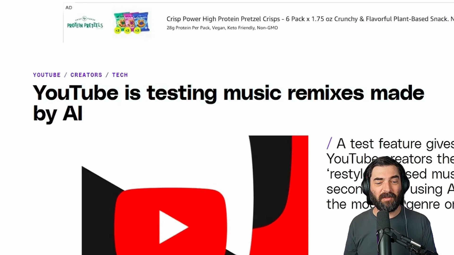 YouTube AI song remix feature