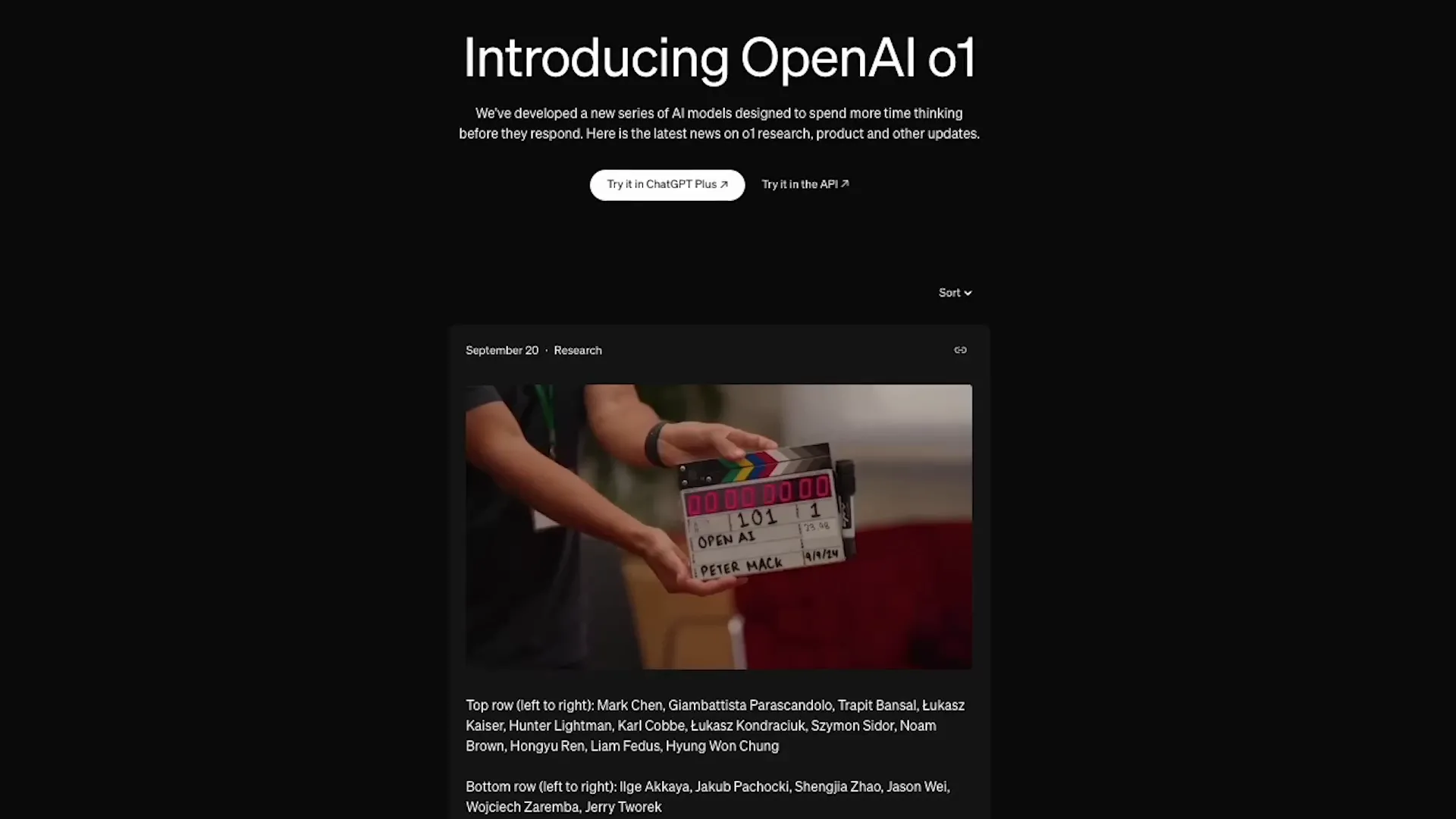 Sam Altman introduces OpenAI's O1 models