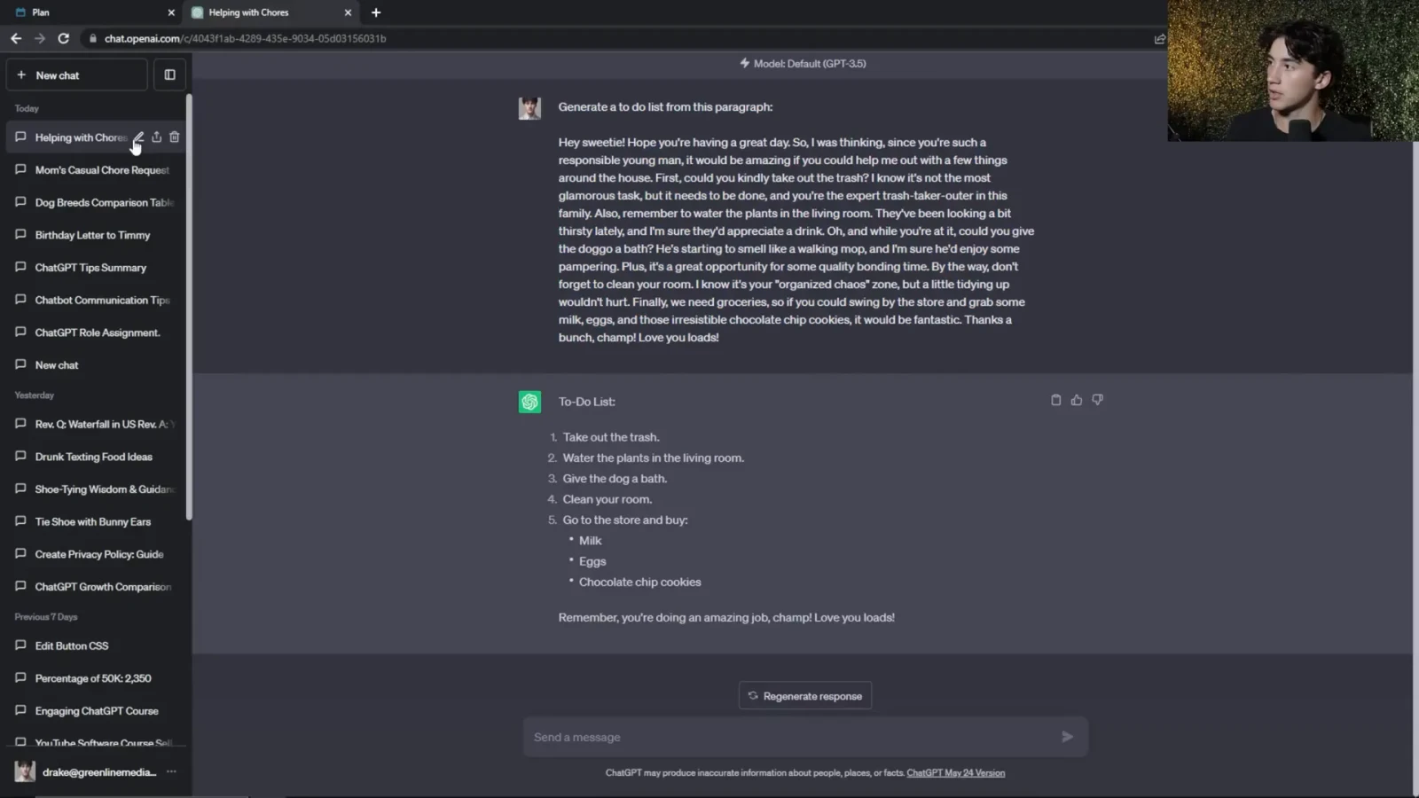 Renaming chat logs in ChatGPT