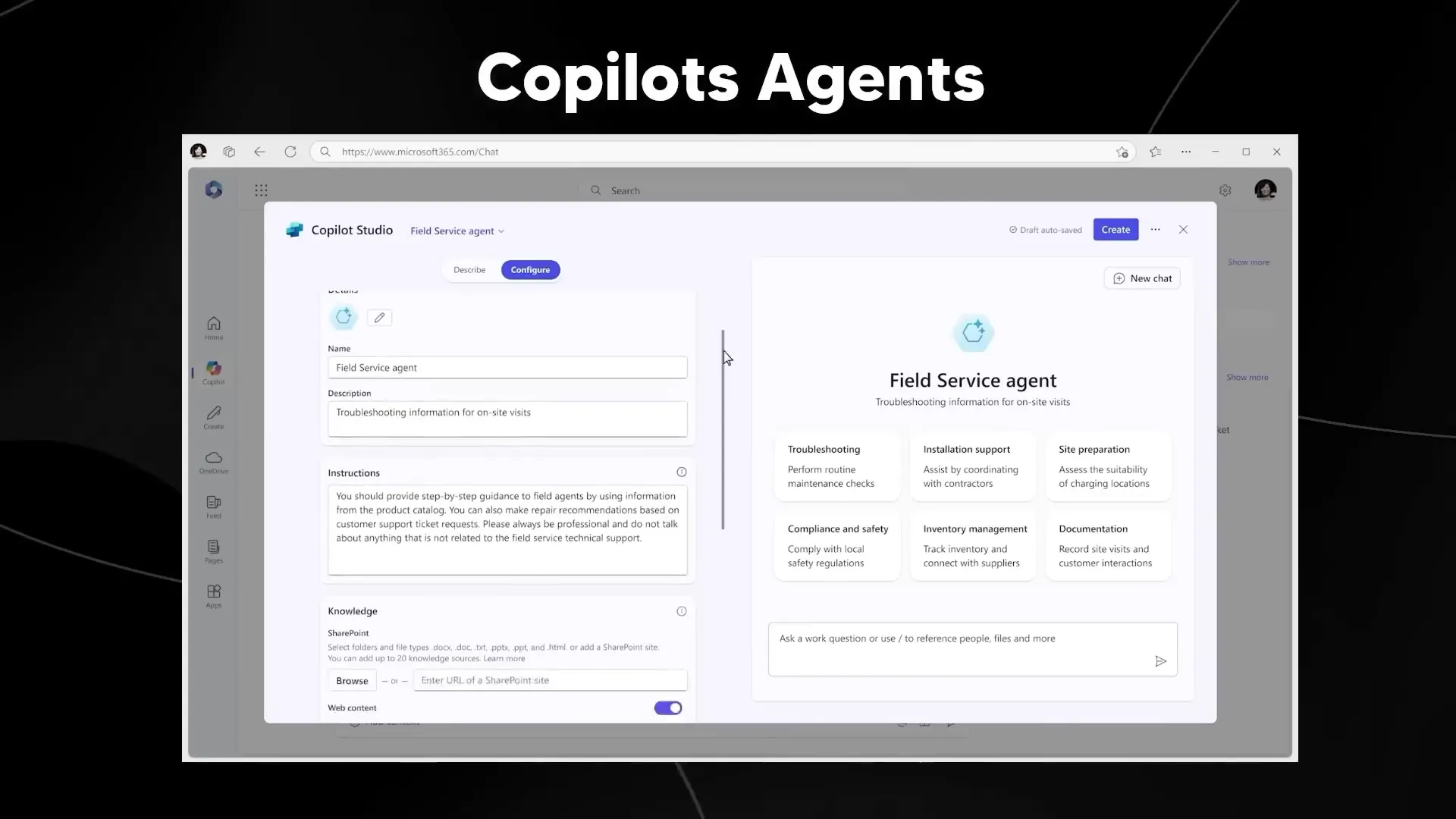 Co-Pilot Agent functionality